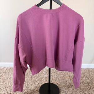 Scuba Rib Purple Pullover - Size M